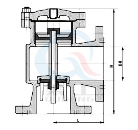 H142X液壓水（shuǐ）位控製閥外形結構圖