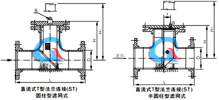 T型過濾器外形結（jié）構圖